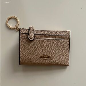 Coach Gold Key Card Holder Accessory